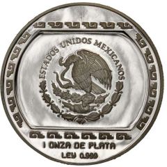 5 Nuevos Pesos Anciano Con Brasero - 1 oz Silver Bullion