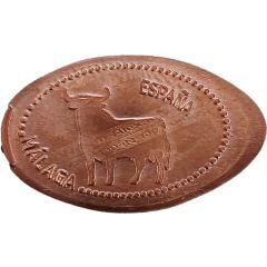 Elongated coin - Málaga, España