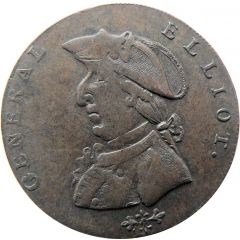 1/2 Penny Warwickshire - Birmingham / General Elliot
