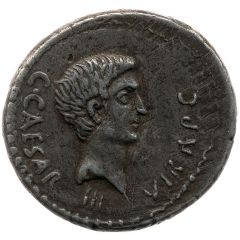 Denarius - Octavian C•CAESAR•III•VIR•R•P•C / S•C