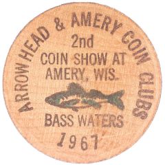 Reward Token - Arrowhead and Amery Coin Clubs Second Reward Amery, Wisconsin