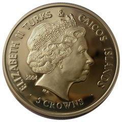5 Crowns - Elizabeth II Imperial State Crown, Gold Plated