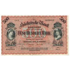 500 Mark Sächsische Bank