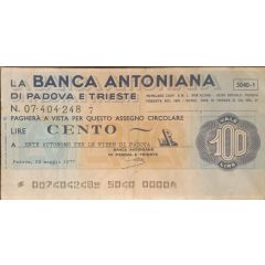 100 Lire Banca Antoniana