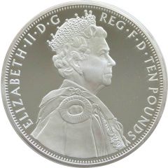 10 Pounds - Elizabeth II Diamond Jubilee: Silver Proof