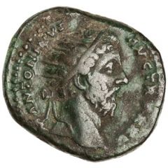 Dupondius - Marcus Aurelius IMP VI COS III S C, Victory