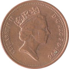 1 Penny - Elizabeth II 3rd portrait, magnetic