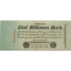 5 000 000 Mark Reichsbanknote