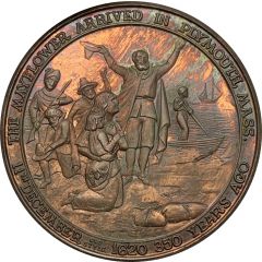 Medal - Sailing of the pilgrim fathers