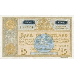 5 Pounds Bank of Scotland