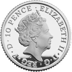 10 Pence - Elizabeth II 5th portrait, 1/20 oz Fine Silver