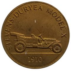 Franklin Mint - Collection of Antique Car Coins - Series 2 Stevens-Duryea Model X