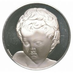 Medal - The Genius of Michelangelo Head of Child from Bruges Madonna