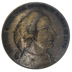 James Cook Monument Medal Kona, Hawaii