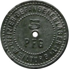 5 Pfennig - Weilburg an der Lahn Offizier-Gefangenenlager