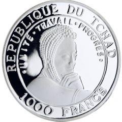 1000 Francs Arabic Warship
