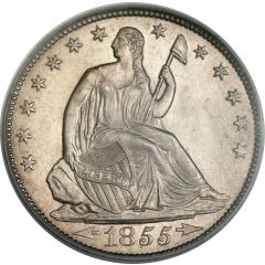 1/2 Dollar `Seated Liberty Half Dollar` with date arrows