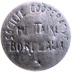 5 Centimes - Société Coopérative Militaire - Bordeaux 33