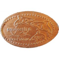 Elongated coin - Sharks