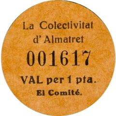 1 Peseta - Colectivitat d`Almatret