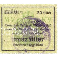 20 Fillér Miskolc