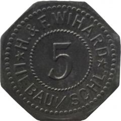 5 Pfennig - Liebau H. and F. Wihard