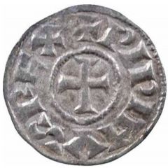 Denier - Pepin II Cahors mint