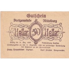50 Heller Mittelberg
