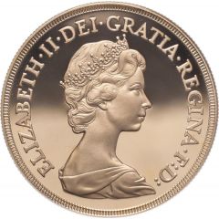 5 Sovereigns - Elizabeth II 2nd portrait