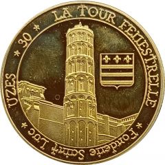 Jeton touristique - Fonderie Saint Luc - Uzès - La tour Fenestrelle - Pont du Gard