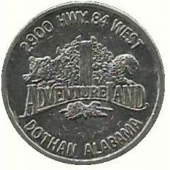 Token - Adventure Land Dothan, Alabama