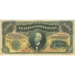 100 Mil Réis Caixa de Conversão, 1st. Print
