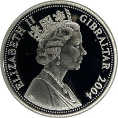 5 Pounds - Elizabeth II Mulberry Harbours-Coloured Poppy