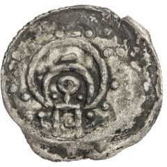 Dirham `Crescent above tamga` - anonymous Bulghar mint