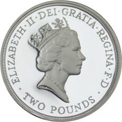 2 Pounds - Elizabeth II World War II, Silver Proof