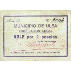 2 Pesetas Ulea