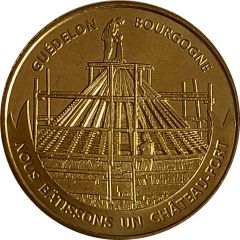 Jeton touristique - Monnaie de Paris - Guédelon - Bourgogne Nous bâtissons un château fort