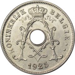 10 Centimes - Albert I Dutch text