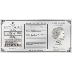 1 Dollar - Elizabeth II Titanic Rose Ticket