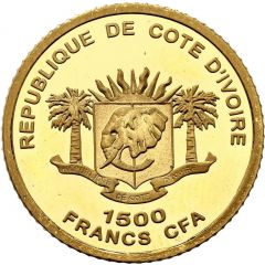 1500 Francs CFA Statue of Christ the Redeemer