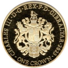 1 Crown - Charles III Elvis Presley - 'Suspicious Minds', Gold plated