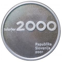 2000 Tolarjev Slovenia and the Tolar Anniversary