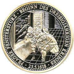 Medal - Hohepunkte der Deutschen Geschichte Prager Fenstersturz