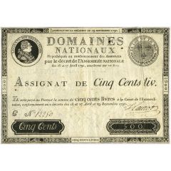 500 Livres Assignat