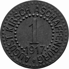 1 Pfennig - Aschaffenburg August Kirsch
