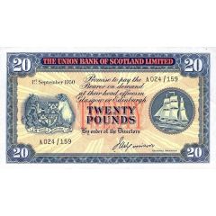 20 Pounds Union Bank of Scotland