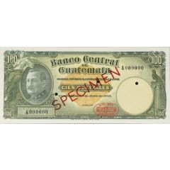 100 Quetzales Banco Central de Guatemala