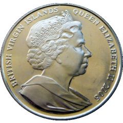 1 Dollar - Elizabeth II Queen on Aircraft Steps