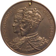 Medal - George V Coronation, Blackpool, gilt