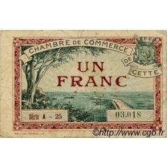 1 franc - Chambre de Commerce de Cette [34]
